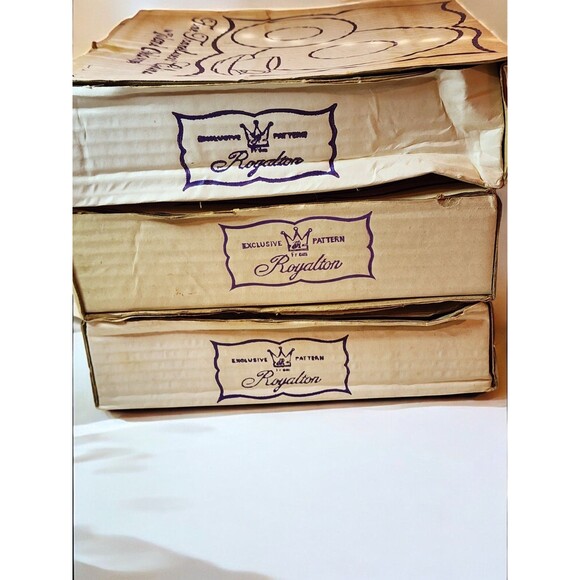 Lot of 6 Royalton Island Gold Soup Plates – Vintage Japan – 3 Boxed Sets - Picture 7 of 9